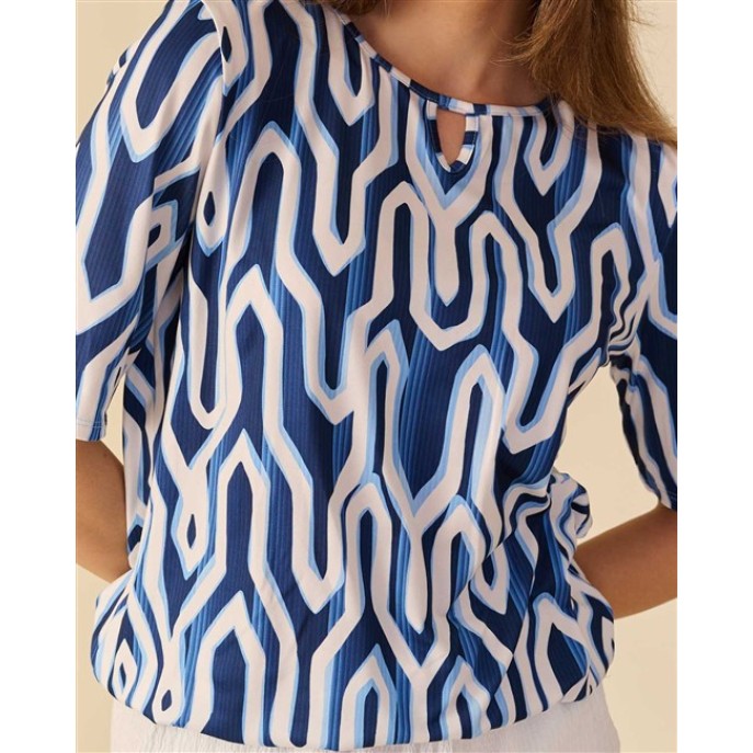 Fos Top Mimi Diamond drop - Navy